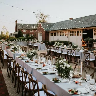 This was what 90 people for dinner looks like at Elawa Farm.