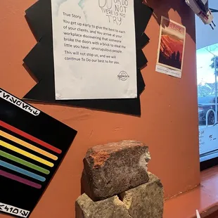 The brick story , go check it out ! You guys rock