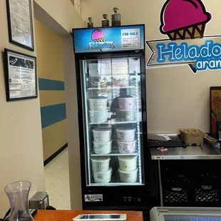 They sell icecream and shaved ice by the bucket! Great deal!