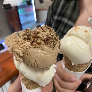 One scoop or two - served on a cone or in a cup