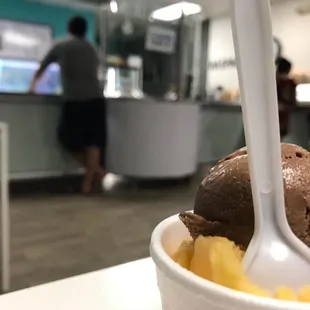 Mango and chocolate