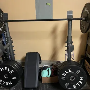 Black bumper weight set