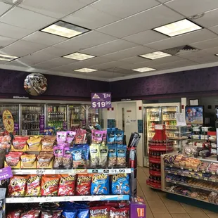 the inside of the store