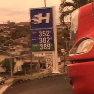 Gas prices as of today.
