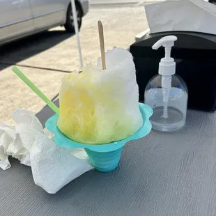 Hawaii pins colada shave ice cream