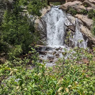 Base of the waterfall from the parking lot!