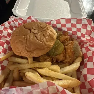 Hot Chicken Breast Sandwich