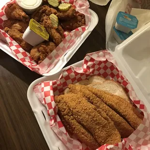 Catfish and wings