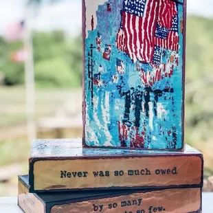 "Never was so much owed by so many to so few." - Winston Churchill Handmade by Houston Llew in Atlanta, GA
