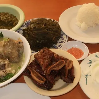 Boiled Butterfish Collar With Watercress