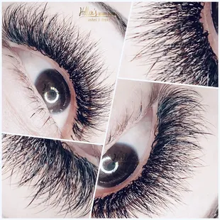 Bella lash, feather blend volume lash extensions, by Helen
