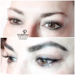Phibrows microblading by Helen : as natural as human eyebrows
