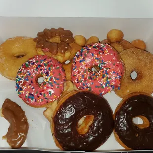 Delicious assorted donuts