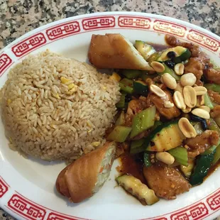 Kung pao chicken from their lunch menu