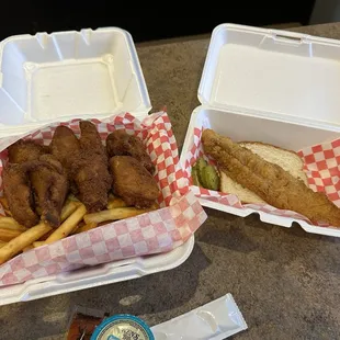 two takeout containers