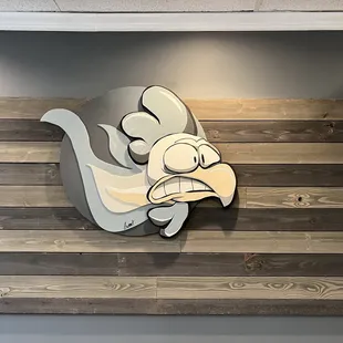 a sign on the wall