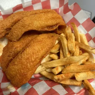 Mild Catfish with fries