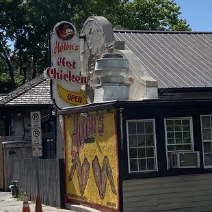 the front of the restaurant