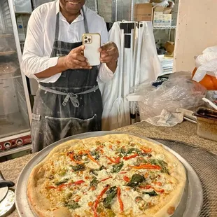 Kevin is the man. Must try his bread and pizza both sold at the Mardi Gras Zone