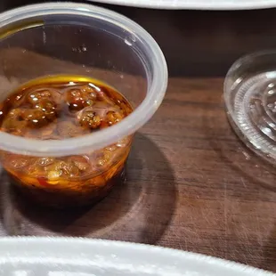 Chili sauce , we loved it