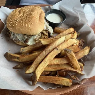 Mushroom burger special