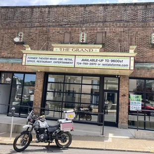 the front of the restaurant