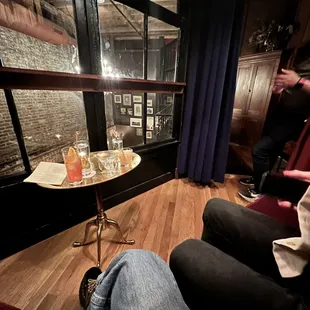 Our boudoir room overlooking the Library