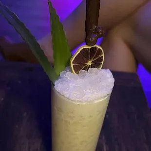 a close up of a drink