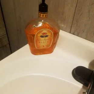 Crown Royal soap it tastes funny.