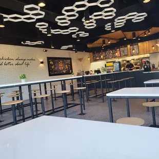 the interior of a restaurant