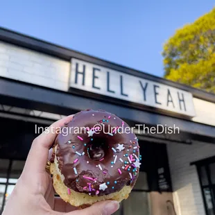 chocolate glazed donut