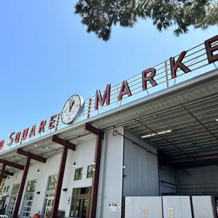 Outside of food market