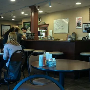 Inside view of the counter.