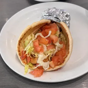 Chicken Finger Pita Sandwich