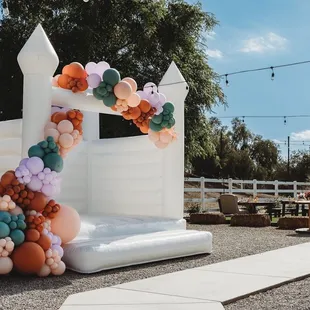 White Bounce Castle for Wedding