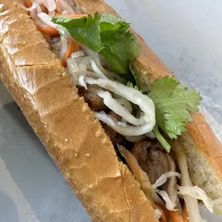 Grilled Pork Belly Sandwich