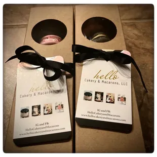 Macarons boxes