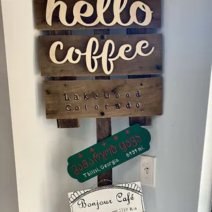 Coffee shop decor