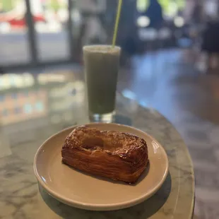 Cherry Tomato Gruyère Pastry &amp; Iced Matcha