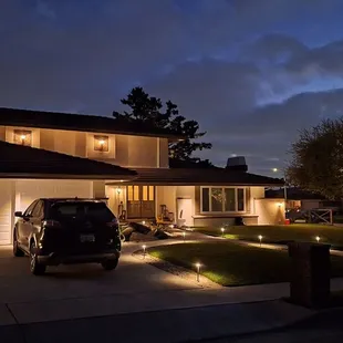 Lucèm Lighting adds a touch to your landscape with LED lighting.. Path lights and spot lights to illuminate your landscapes.