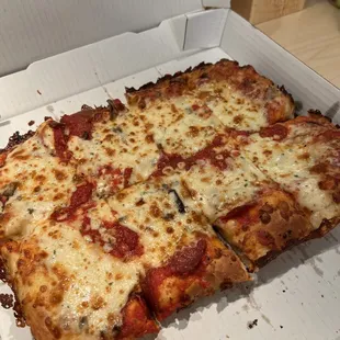 a pizza in a box