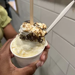 Honey lavender with toasted marshmallow
