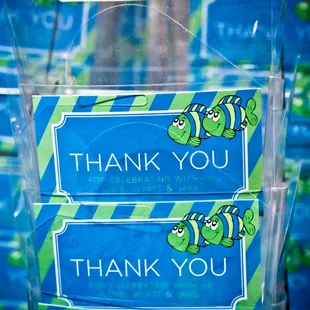 Sample of Take Home Candy Containers