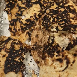 Burnt naan