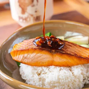 Honey-glazed Salmon
