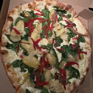 Artichoke &amp; Spinach 12&quot; with Anchovies