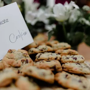 a display of cookies for sale