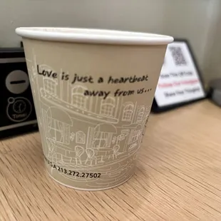 Coffee &amp; milk (via self serve machine)