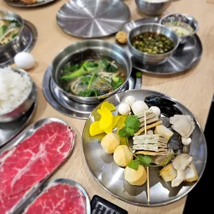 Open Table with a wide selection of delicacies