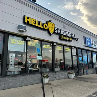 the front of a restaurant